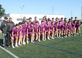 El Salamanca UDS posa para los medios en el inicio de la pretemporada.