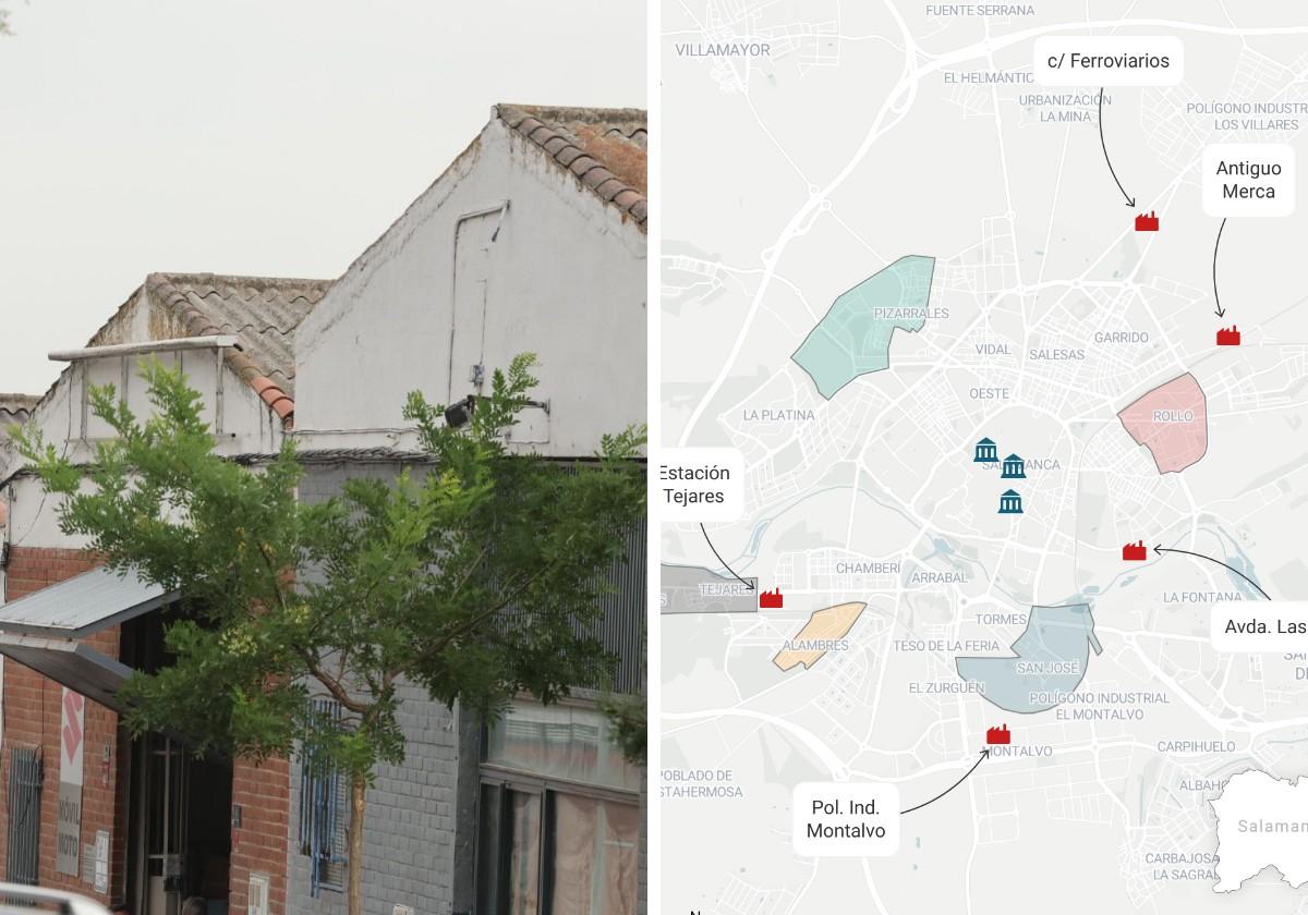 El mapa que salpica de amianto Salamanca: de los barrios más modestos a la Plaza Mayor
