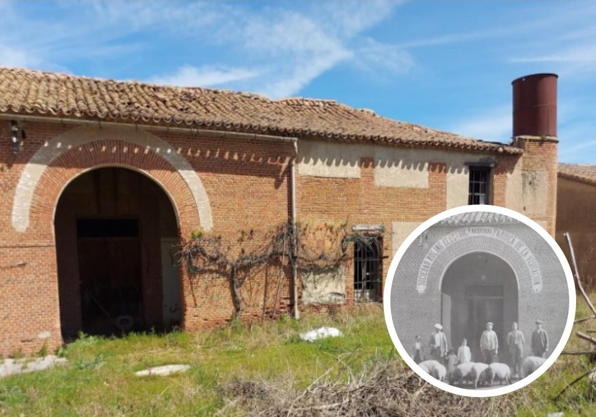 El molino en su actual estado y en sus orígenes.