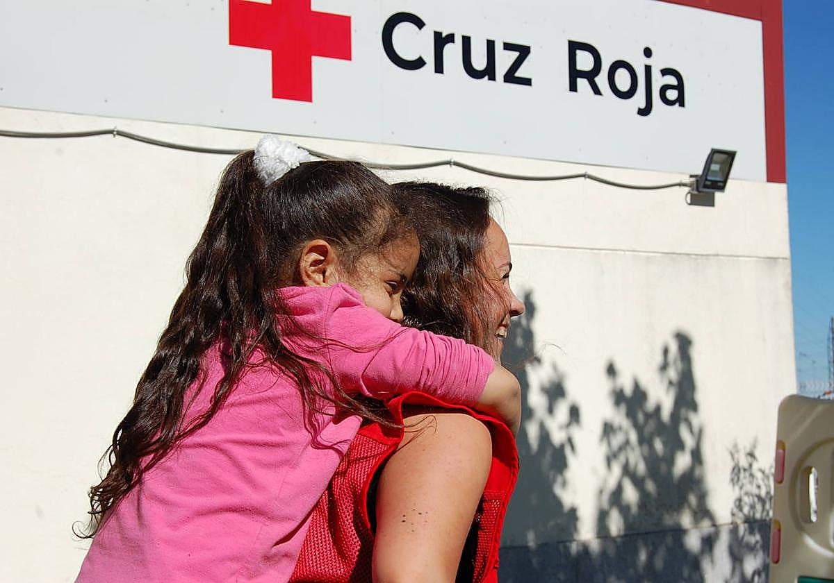Una voluntaria en un Centro Infantil