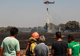 Incendio de Campillo de Azaba de este pasado domingo.