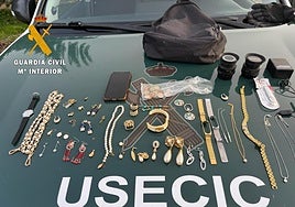 Efectos recuperados a los ladrones de un robo en una vivienda de la provincia de Salamanca.