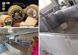 Instalaciones y productos de la quesería de Sobradillo.