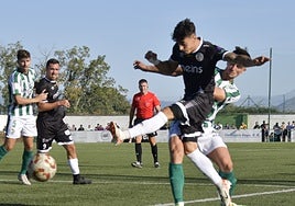 Caramelo, autor del 0-1, en acción este sábado