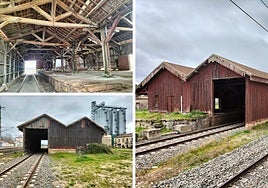 El muelle de mercancías de la estación, en marzo pasado, meses antes de su derribo.