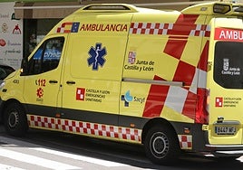Ambulancia en una foto de archivo