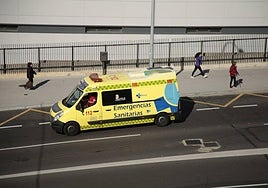 Foto de archivo de una ambulancia