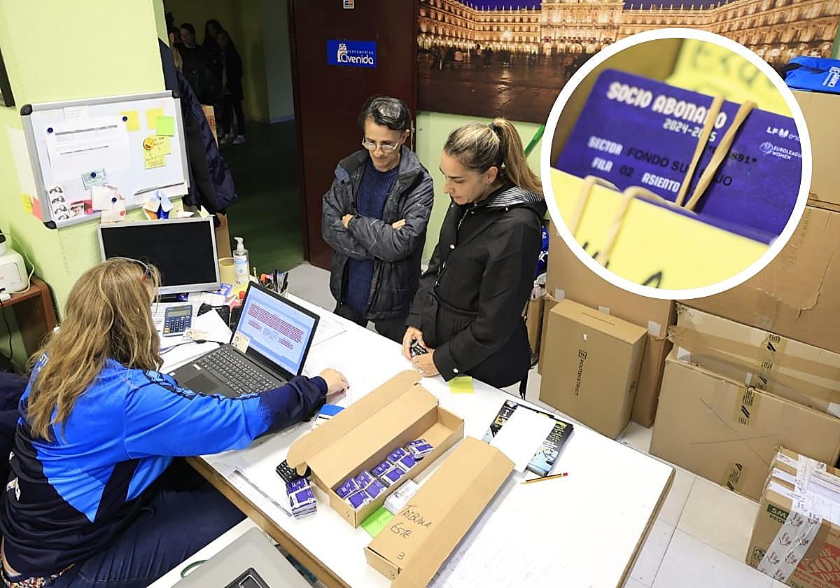 Venta de abonos en el pabellón de Würzburg.