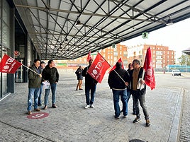 Piquete en la Estación de Autobuses