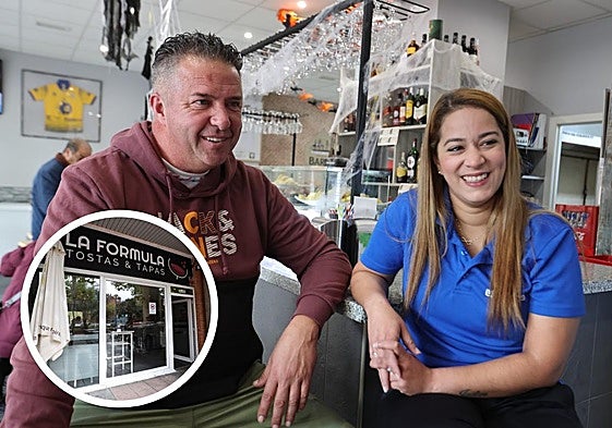 Carlos y Jackie, en el bar 'La Fórmula Tapas y Tostas'