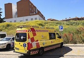 Una ambulancia en una foto de archivo