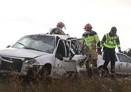 Foto de archivo de un accidente de tráfico