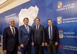 Javier Iglesias, Alfonso Fernández Mañueco, Carlos García Carbayo y Juan Manuel Corchado
