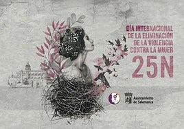Cartel del Ayuntamiento de Salamanca por el 25N.