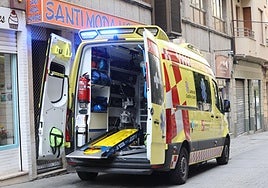 Foto de archivo de una ambulancia