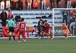 Imagen del partido Unionistas - Nàstic.