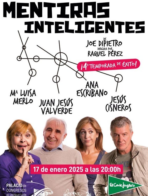 Cartel oficial de la obra 'Mentiras Inteligentes'