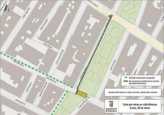 Mapa de los cortes de tráfico