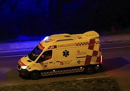 Una ambulancia del Sacyl en Salamanca.