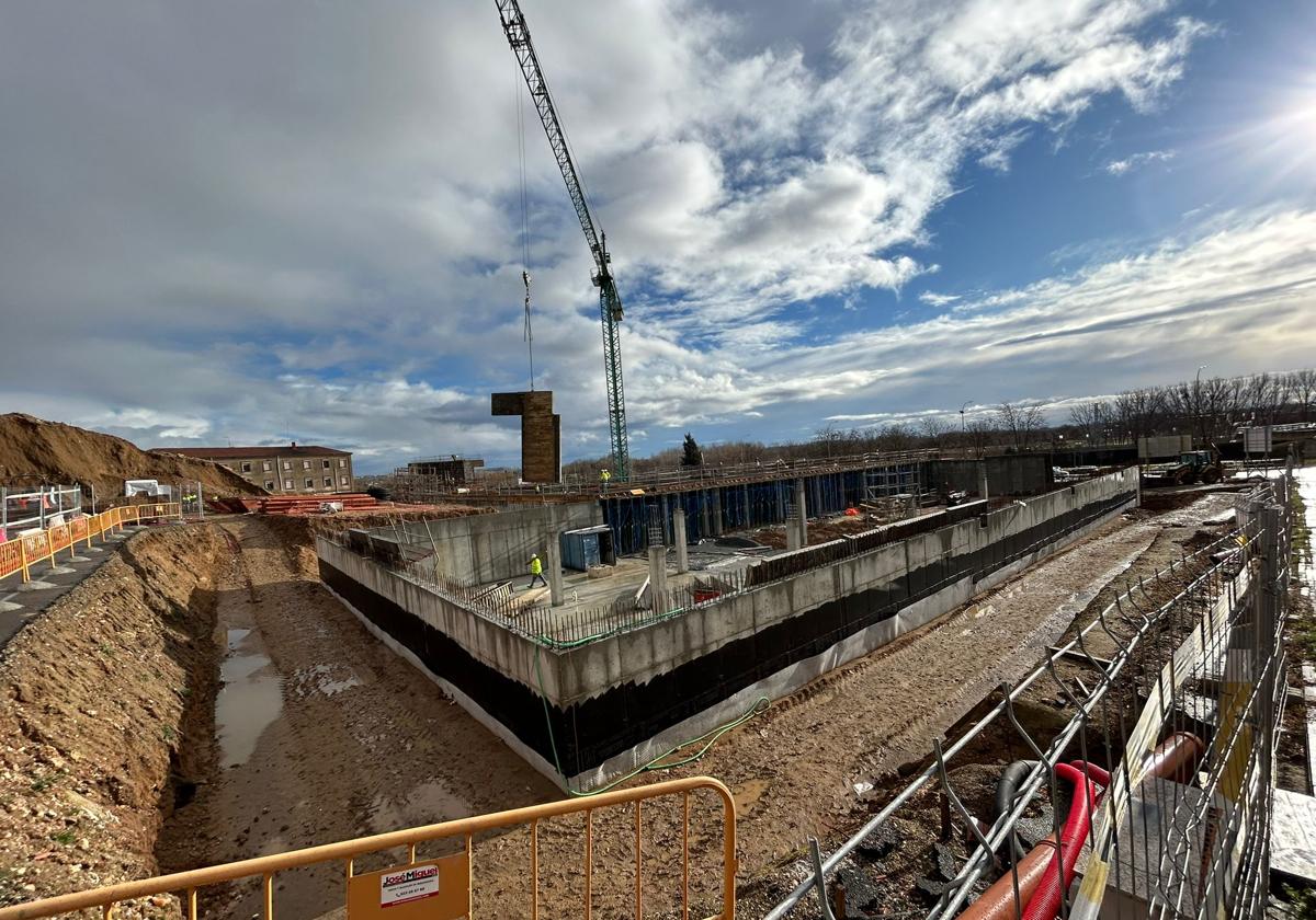 Obras en el centro de salud de Prosperidad.