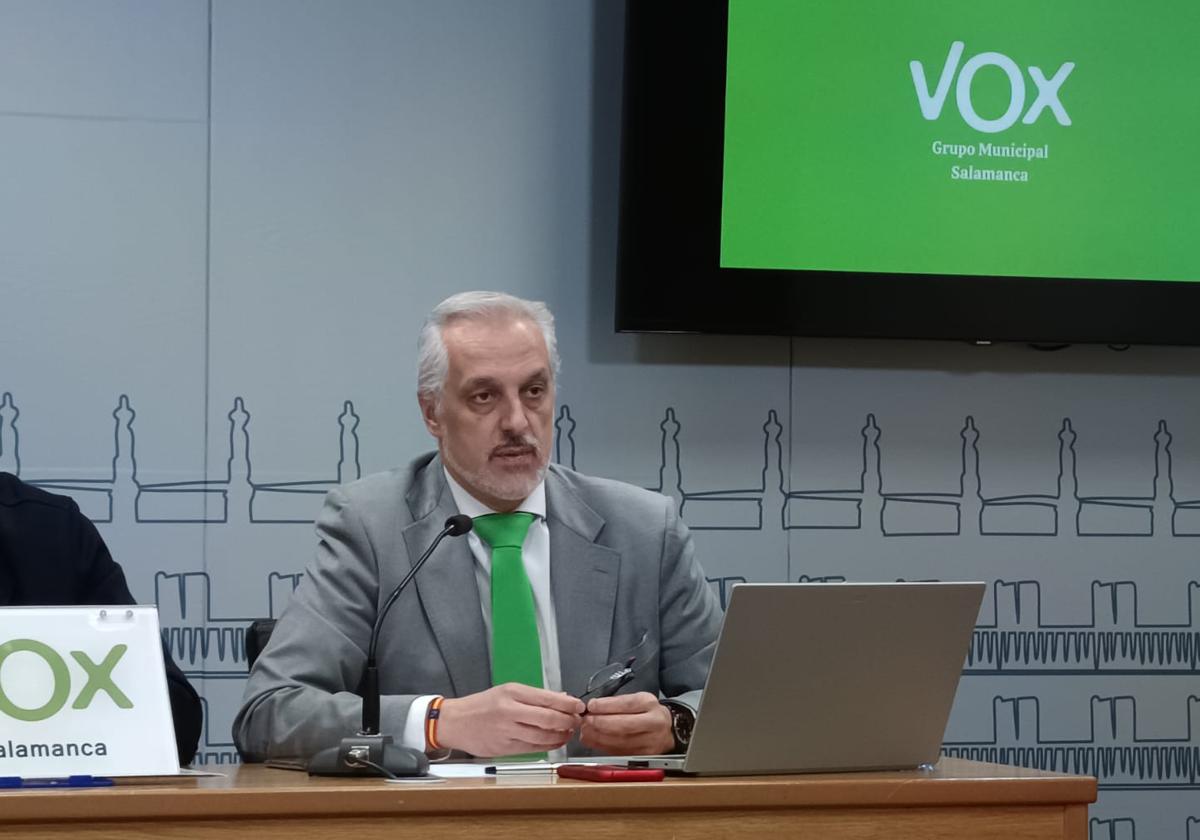 El concejal salmantino de Vox Alejandro Pérez de la Sota.