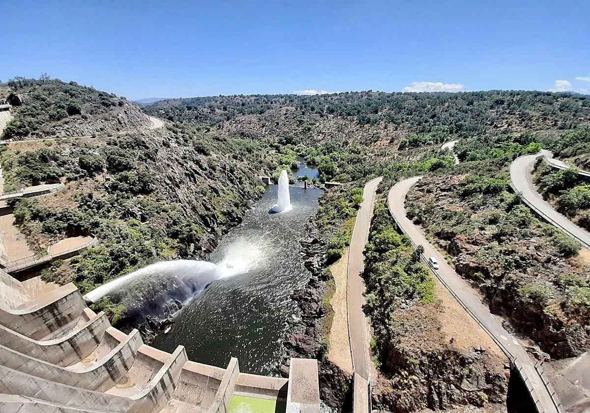 Embalse de Irueña en Salamanca.