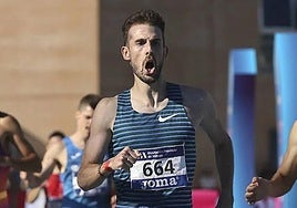 Álvaro de Arriba, en un Nacional al aire libre previo.