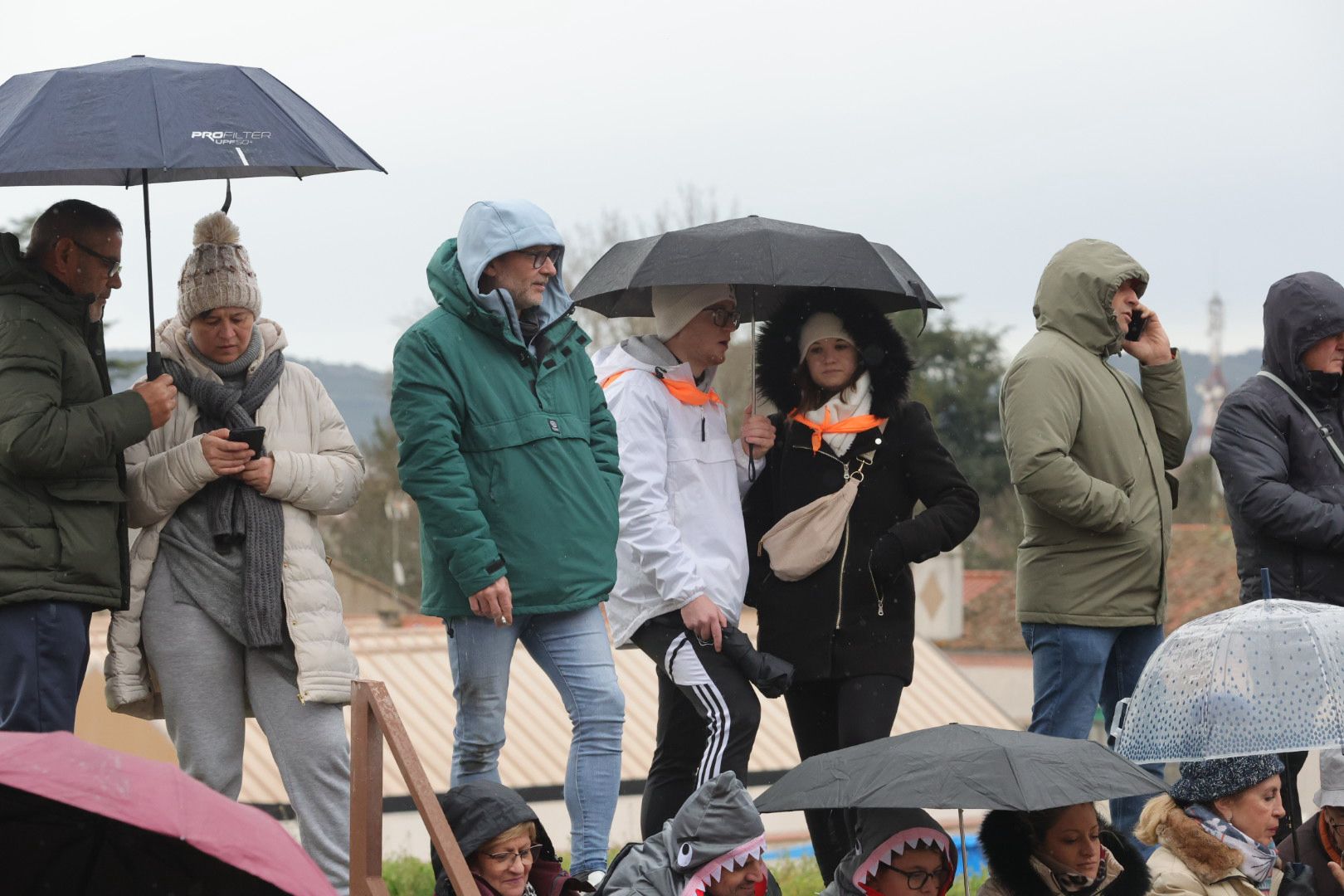 Un encierro pasado por agua en el Carnaval del Toro de Ciudad Rodrigo