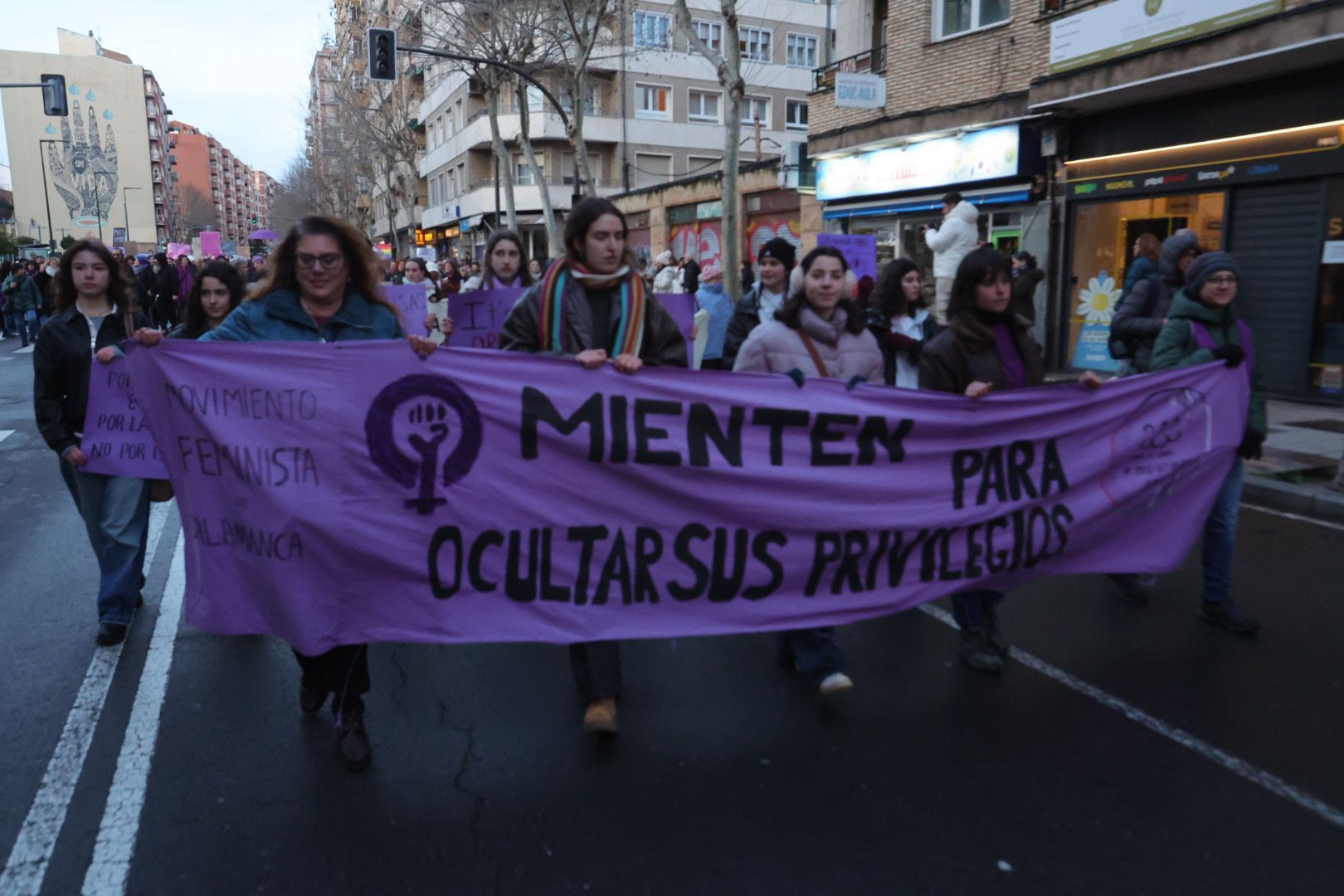 Las imágenes de la manifestación del 8M en Salamanca
