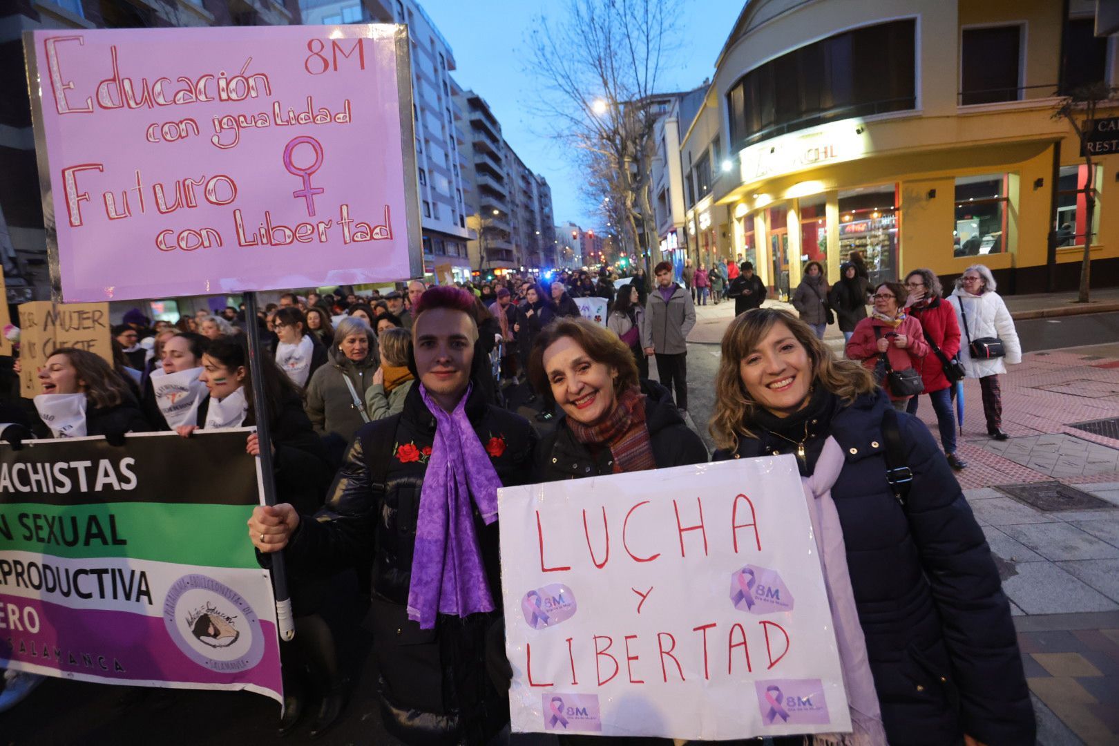 Las imágenes de la manifestación del 8M en Salamanca