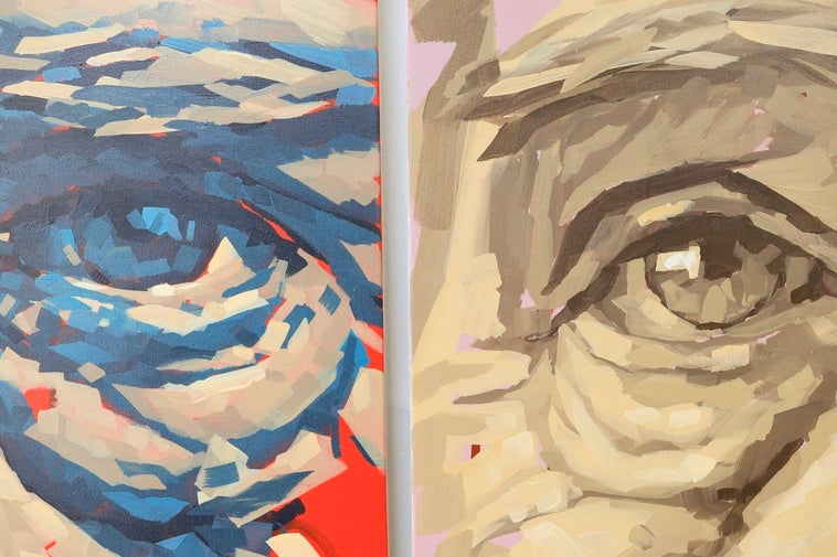 Detalles de dos obras de Caín Ferreras