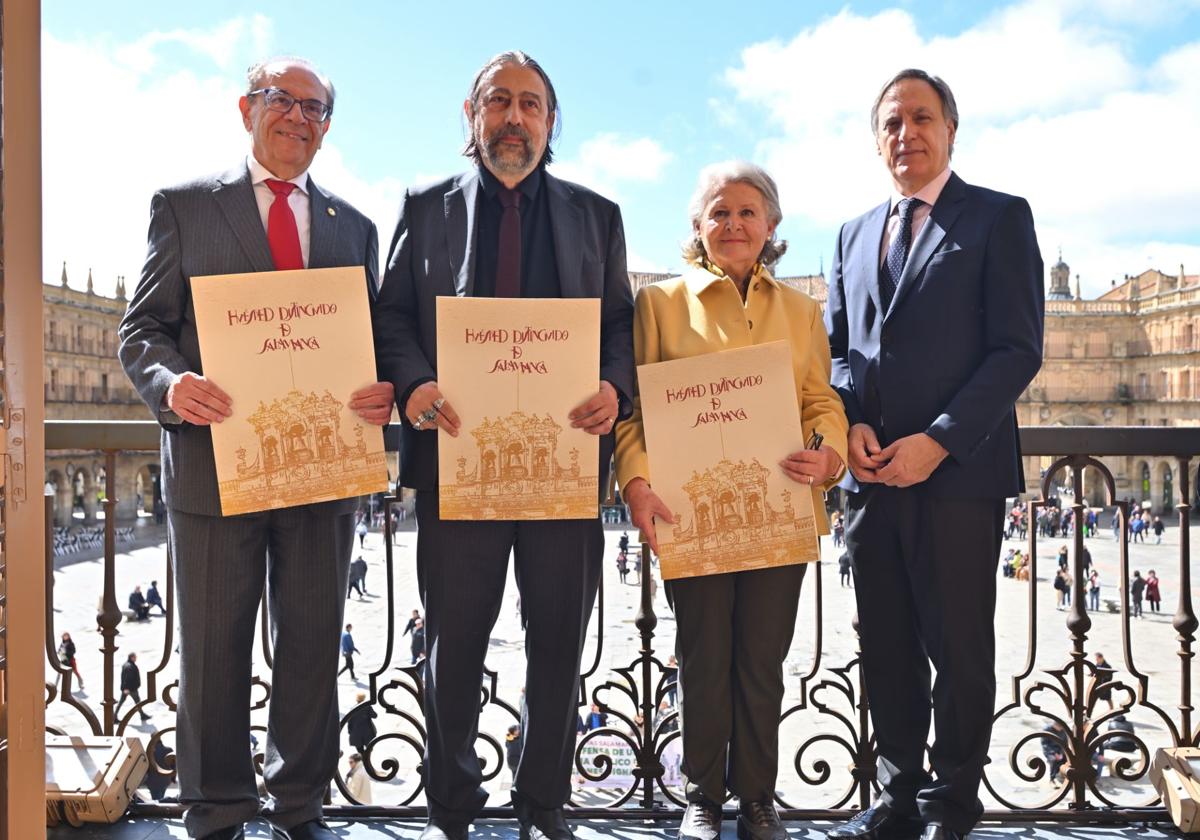 Adolfo García Sastre, Sebastião Helvecio Ramos de Castro y María Urioste Ramón y Cajal, huéspedes distinguidos de Salamanca