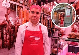 Carlos, quinta generación de la carnicería Pedro Rivas.