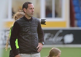 José Luis Acciari, durante el partido de este viernes.