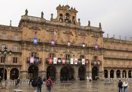La Plaza Mayor de Salamanca esta reciente Semana Santa.