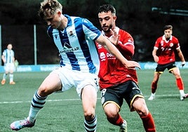 Una acción del Real Sociedad B-Unionistas.