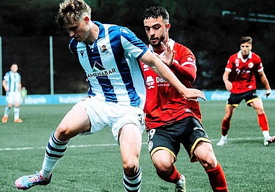 Una acción del Real Sociedad B-Unionistas.