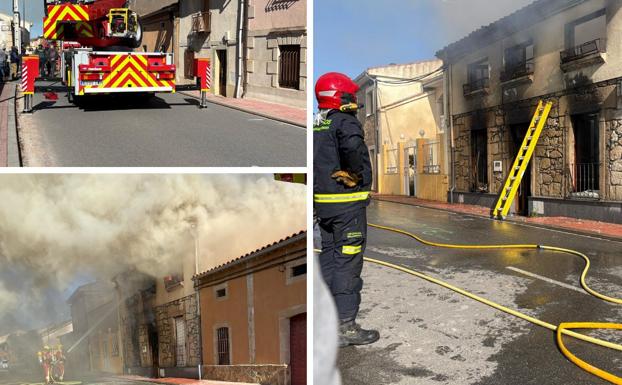 Más imágenes de la intervención de los bomberos.
