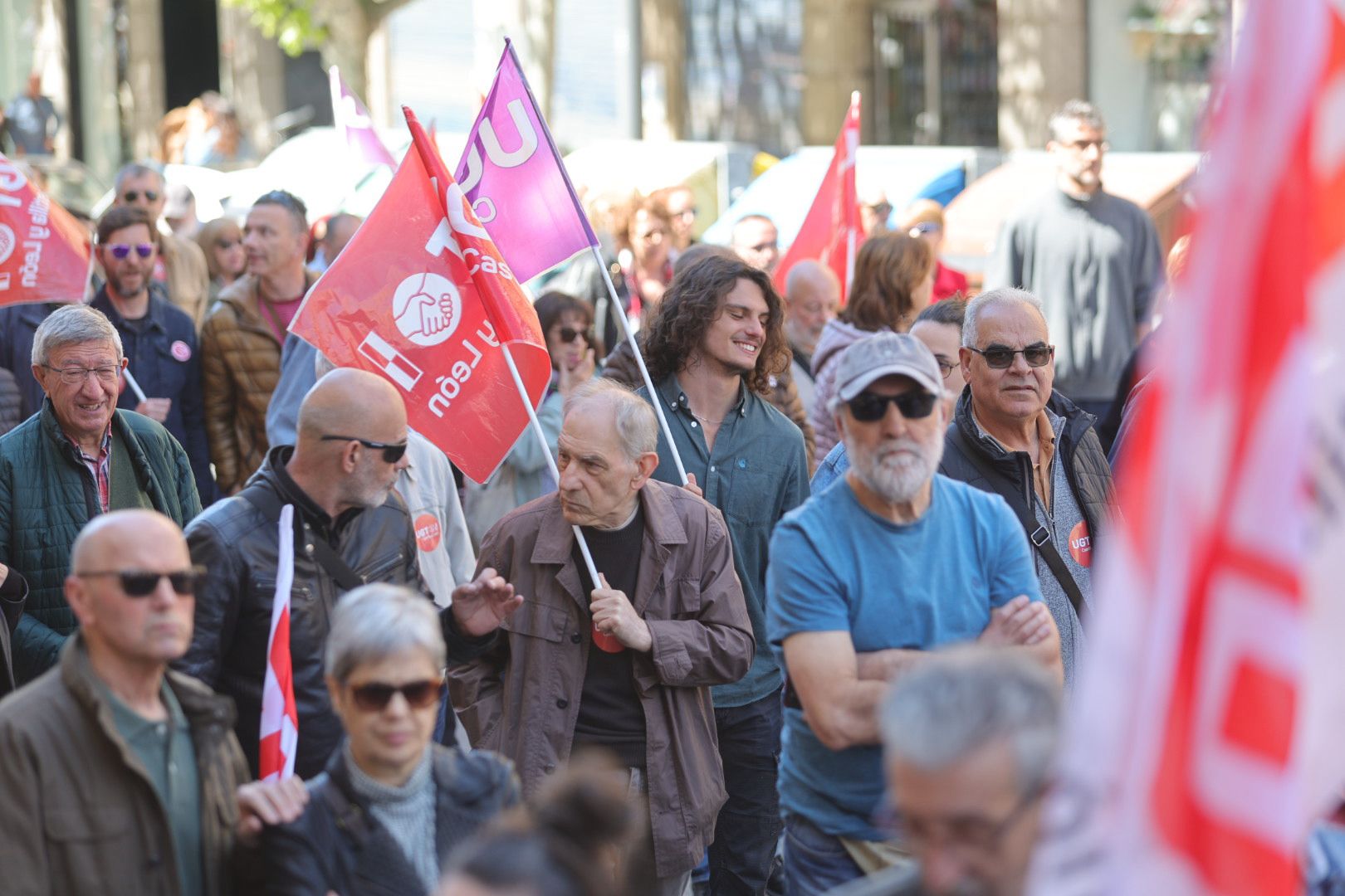 2.500 personas claman en Salamanca por los derechos de los trabajadores