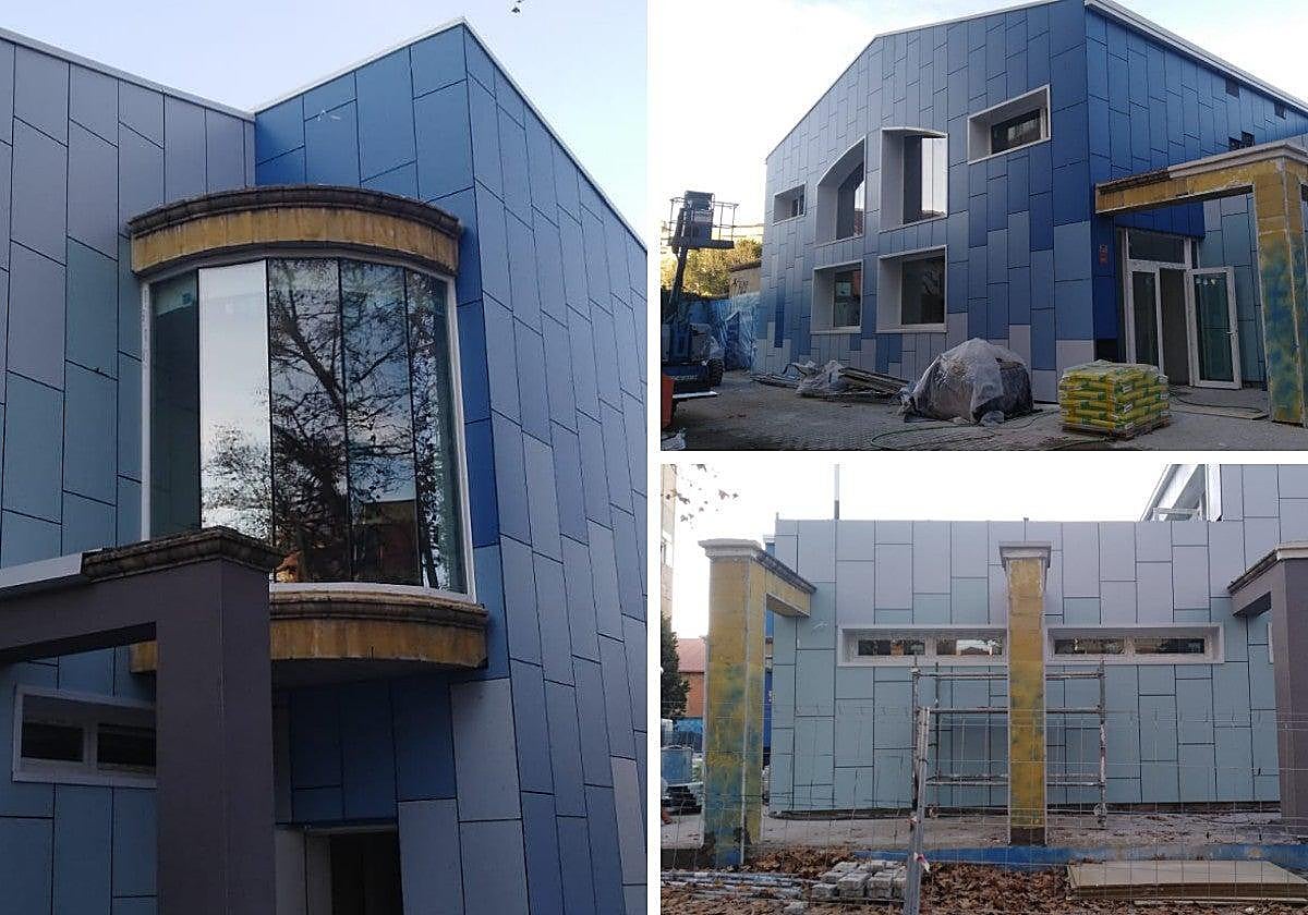 Aspecto exterior de la piscina de La Alamedilla, este jueves.