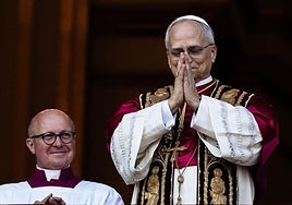 El cardenal Prevost, ya como Papa León XIV.