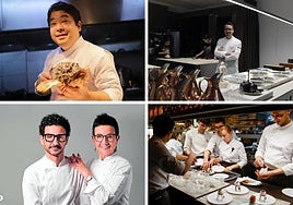 Algunos de los chefs participantes.