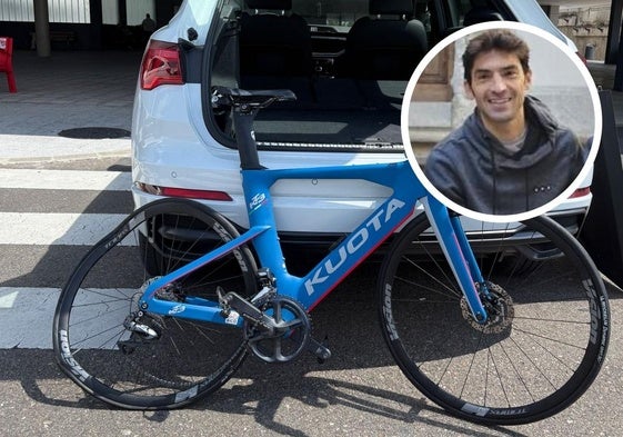 Así ha quedado la bicicleta de Alberto Bravo tras ser atropellado esta mañana en Salamanca.