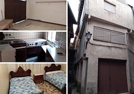 Garaje, cocina, dormitorio y fachada del edificio.