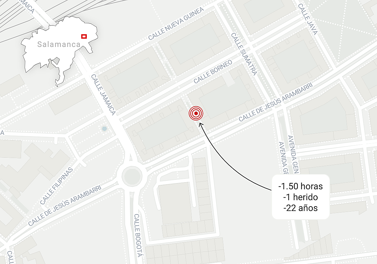 Al Hospital con la cabeza sangrando tras una pelea en Puente Ladrillo