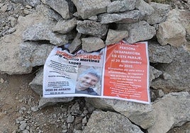 Cartel de la búsqueda del desaparecido