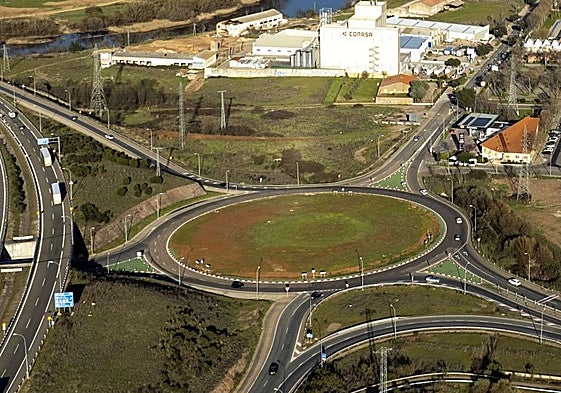 Enlace de Buenos Aires entre la A-66 y la A-62 en Salamanca.