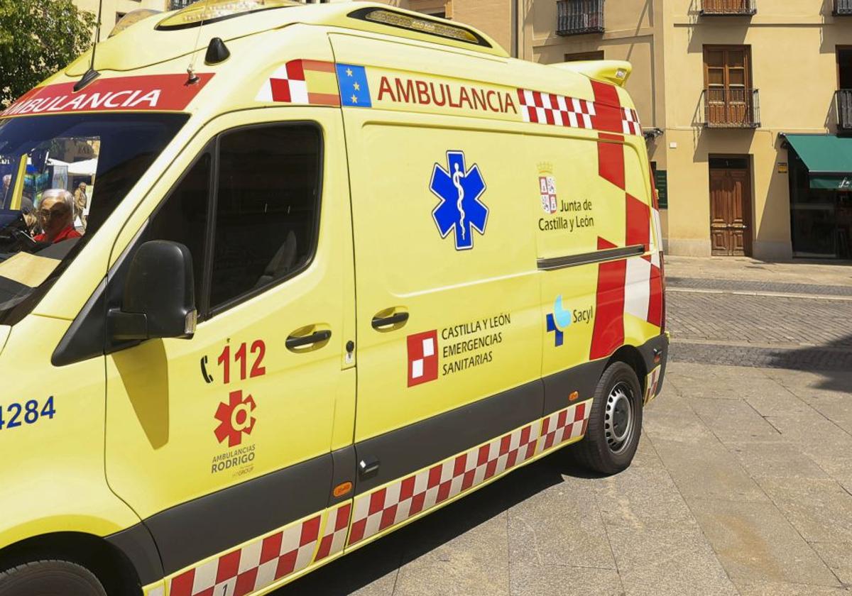 Dos heridos en Babilafuente tras el accidente entre dos turismos