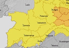 Salamanca, en aviso amarillo de la AEMET por tormentas para este lunes.