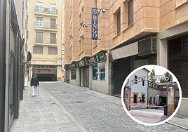 En grande, calle Franciscas donde irá ubicado el casino y, a la derecha, ubicación hasta ahora en el Hotel Casino del Tormes.